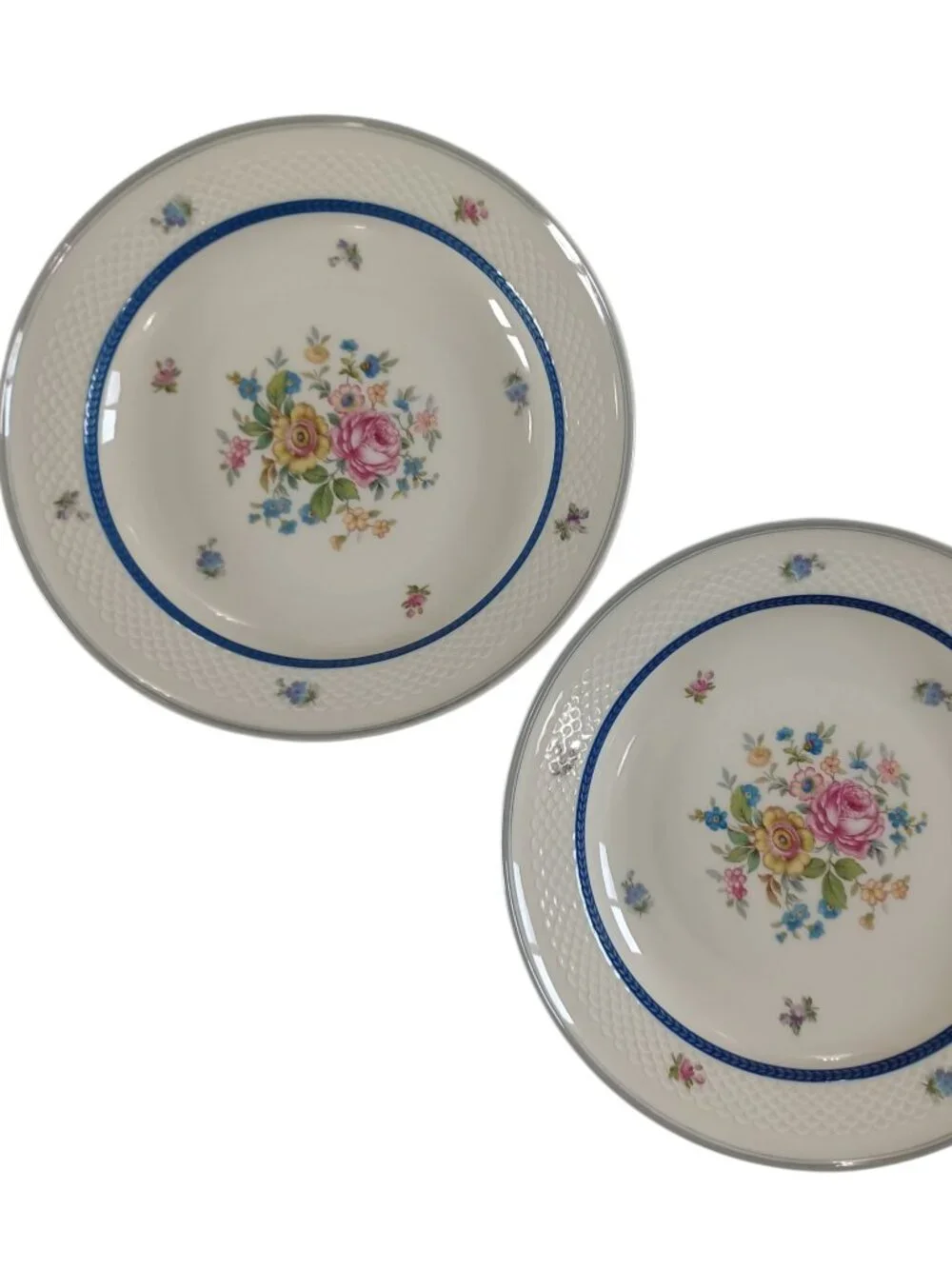 Vintage Thomas Ivory Fine China Bowls Dish Bowl Coupe Soup Pasta Bavaria Floral
